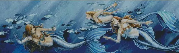 Вышивка морская Русалка 14 карат без печати наборы для рукоделия вышивка крестом