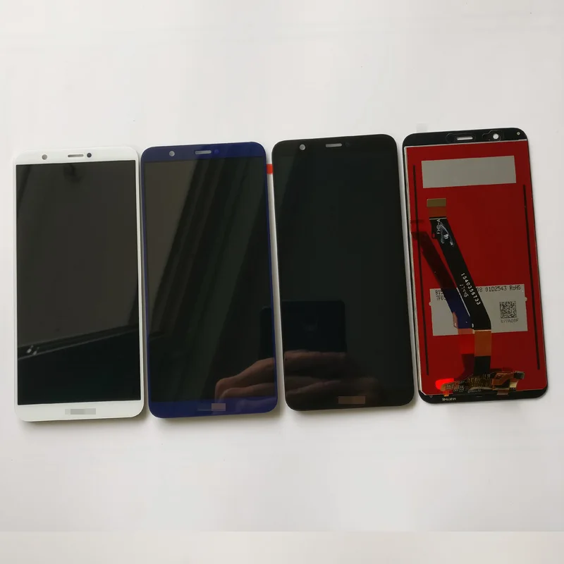 100% протестированный Черный/Белый Новый Для Huawei P Smart FIG-LX1 / FIG-L21 Полный ЖК-дисплей +