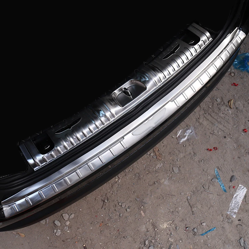 Защитная накладка на задний и Внешний бампер для Jeep Compass 2017 2018 2019 из нержавеющей