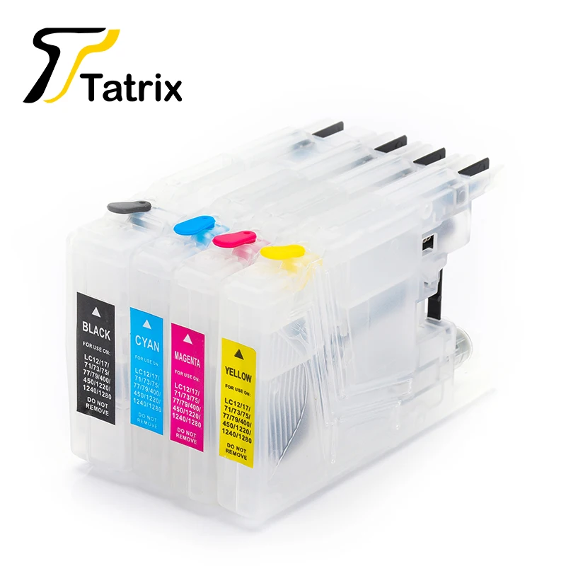Заправляемые чернила Tatrix LC12 LC17 LC71 LC73 LC75 LC1240 LC1280 картридж для BROTHER MFC J6510DW J6710 J6910DW