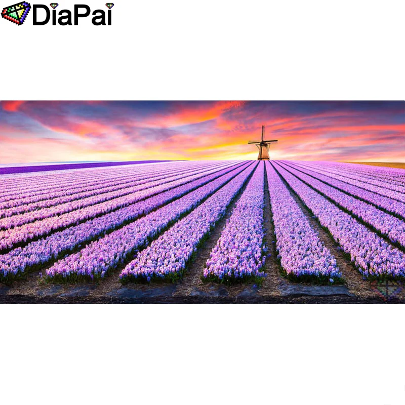 

DIAPAI Diamond Painting 5D DIY 100% Full Square/Round Drill "Flower landscape" Diamond Embroidery Cross Stitch 3D Decor A18543