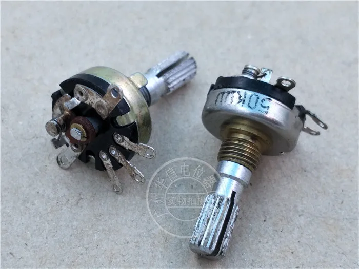 

10pcs 172 type single joint potentiometer 171-N D50K / handle length 20MM flower foot hole