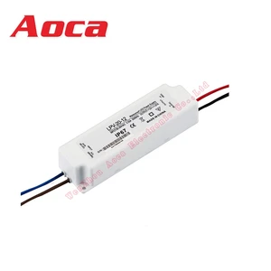 20W DC 12V 24V Waterproof LED Power Supply Driver Transformer for Lighting Strip with Outdoor
