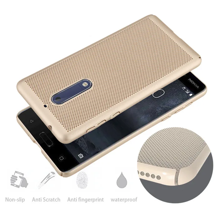 Чехол для Nokia 3 5 6 8 9 охлаждающий корпус с отводом тепла задняя крышка в виде сот