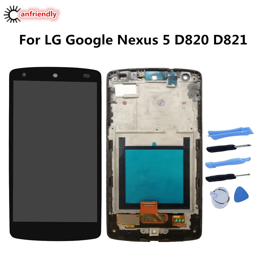 ЖК дисплей с сенсорным экраном и рамкой для LG Google Nexus 5 D820 D821|touch screen lcd|d821 displayscreen lcd |