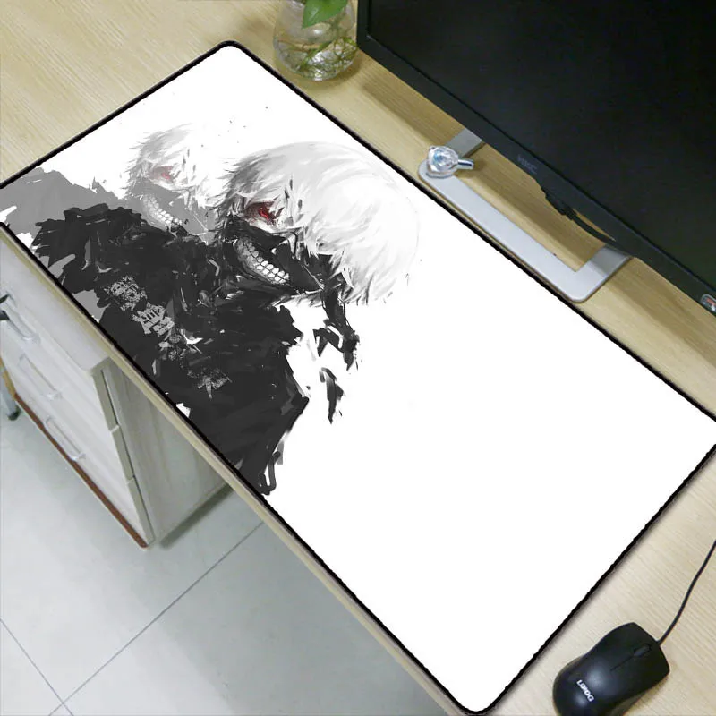 Аниме Tokyo Ghoul коврик для мыши Нескользящий Резиновый с закругленными краями