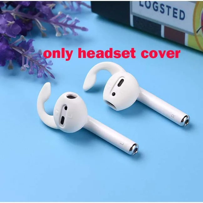 ear cover hook Прочный роскошный кожаный чехол для AirPods, защитный чехол для Apple Airpod, зарядный чехол для air pods i10 i11 i12 i13 tws - Цвет: ear cover hook