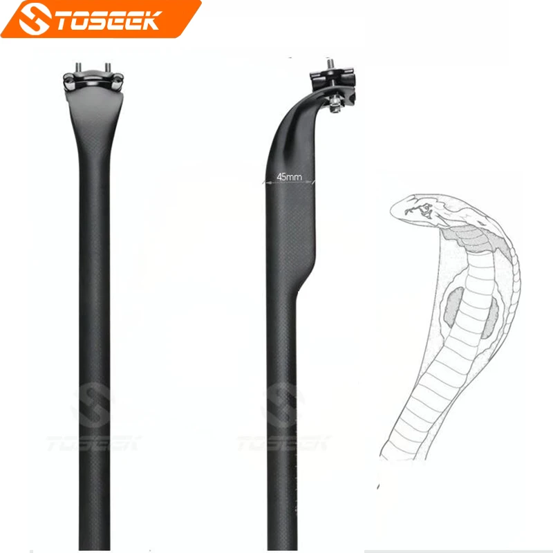 TOSEEK Новый полнокарбоновый Подседельный штырь для велосипеда MTB дорожного