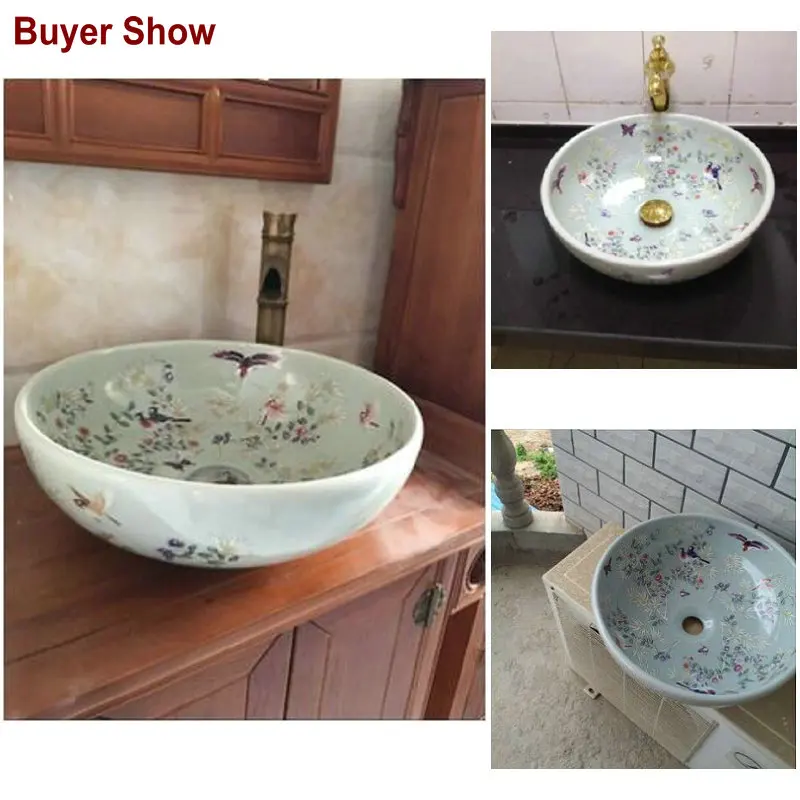 Китайская классическая античная керамическая раковина для ванной|bathroom sink|ceramic wash