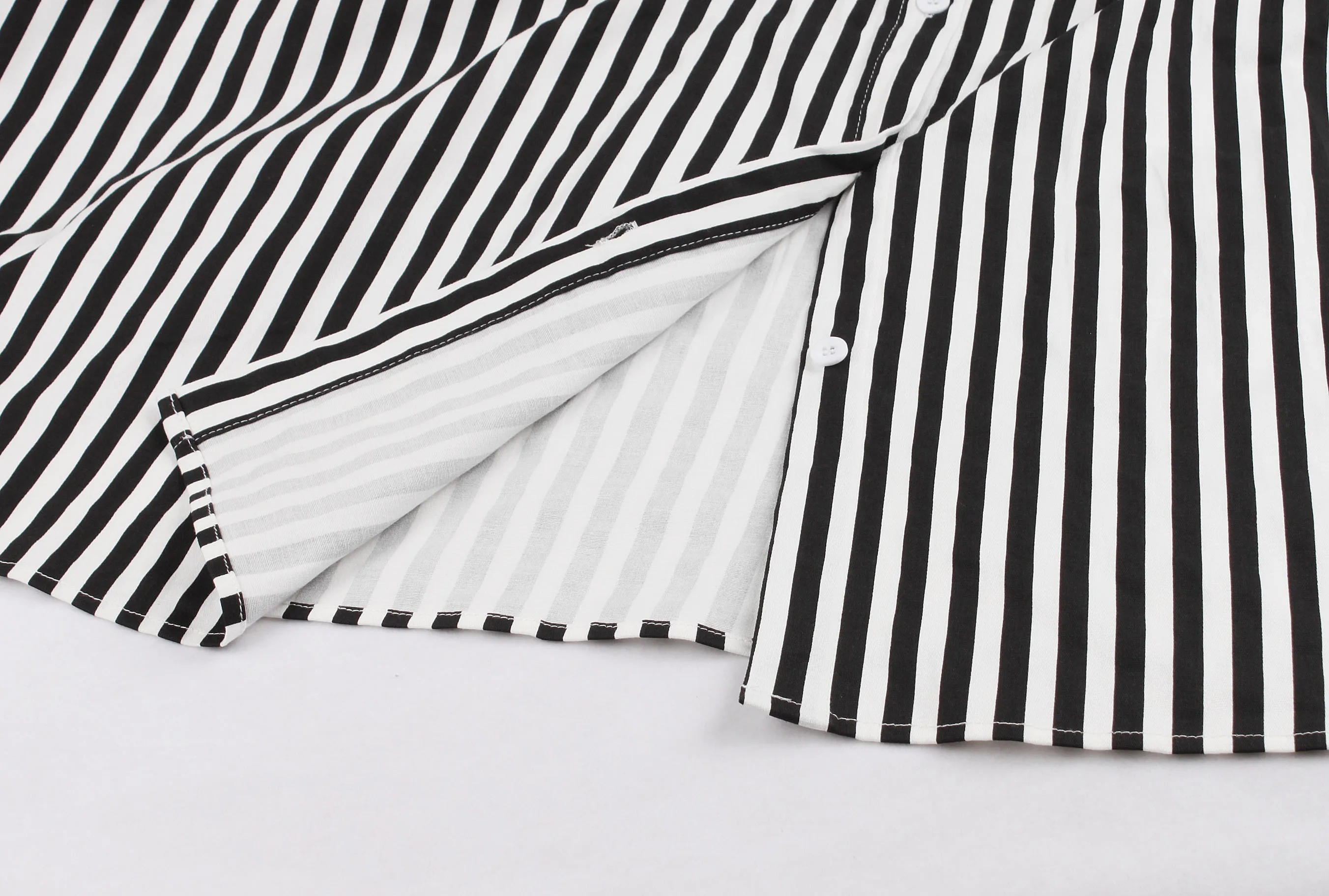 Женское Хлопковое платье миди в полоску с коротким рукавом и бантом|Женские