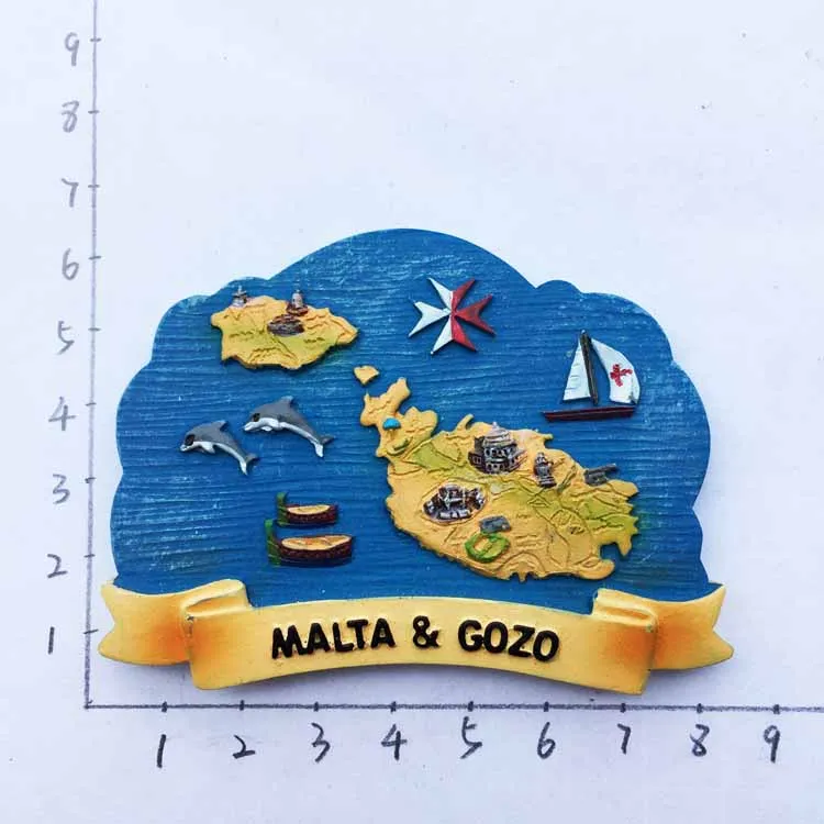 Travel in Malta Fridge Magents Tourst Souvenirs Refrigerator Magnetic Stickers Home Decorations