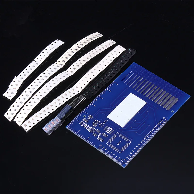 CD4017 вращающийся светодиодный SMD NE555 паяльная тренировочная доска DIY Kit Fanny Skill Training
