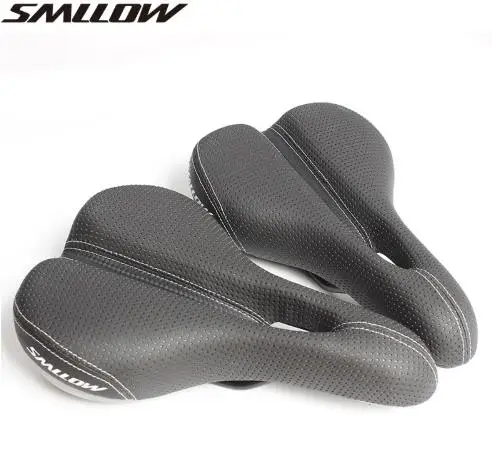 SMLLOW Breathable Soft Bike Bicycle Saddle Leather Comfortable Road Mountain Seat Thick Pad Hollow | Спорт и развлечения