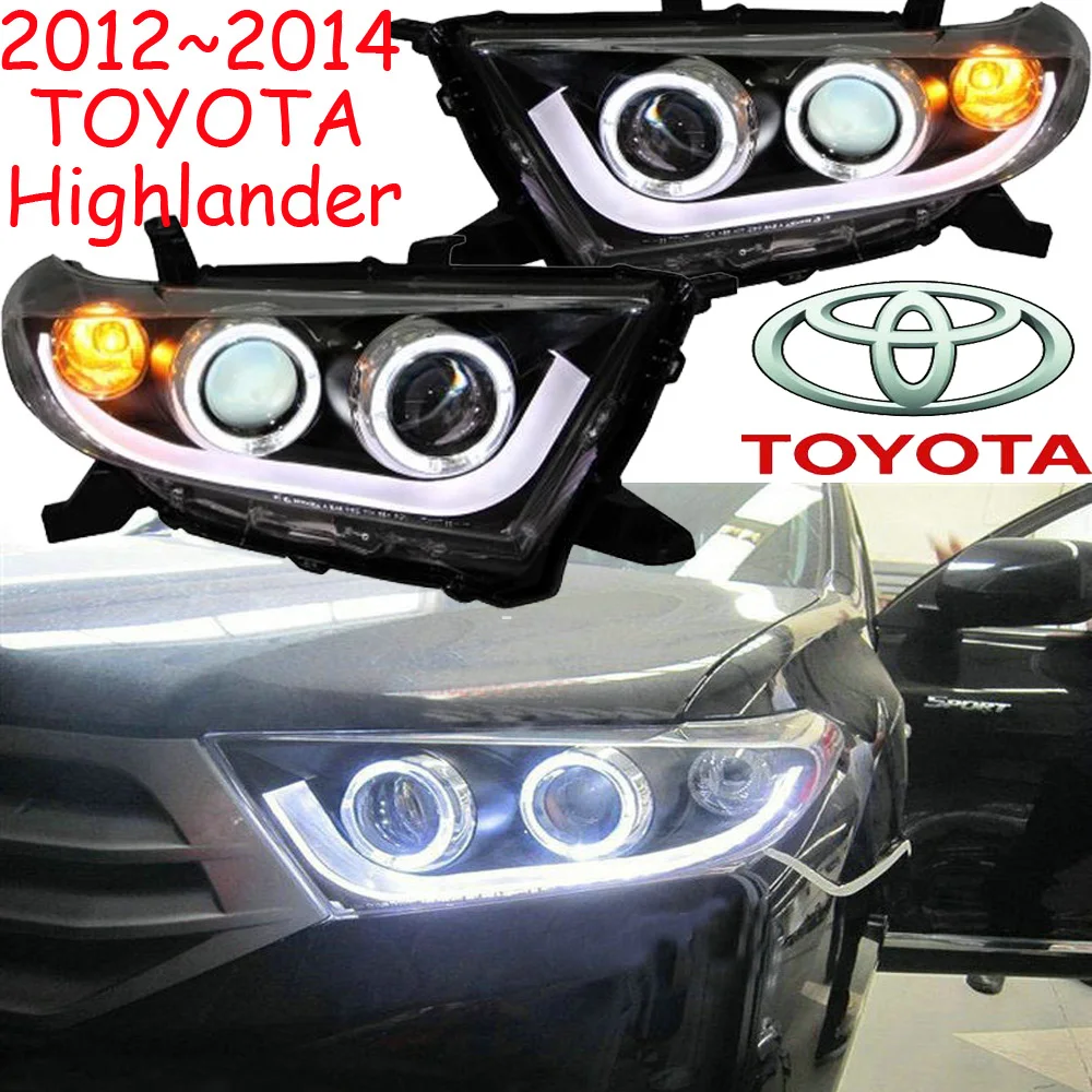 Автомобиль-Стайлинг Highlander фар 2012 ~ 2014 Бесплатная доставка! 2 шт. противотуманных