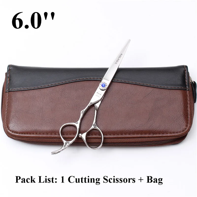 A8002 6 дюймов для левой руки JP 440C AQIABI профессиональные человеческие ножницы для волос Парикмахерские ножницы режущие ножницы филировочные ножницы - Цвет: A8002 Yin C 60YY