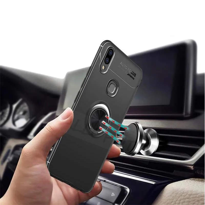 2019 ALLOPUT роскошный чехол с кольцом на Redmi 7 7A Note Pro Case ударопрочный Магнитная