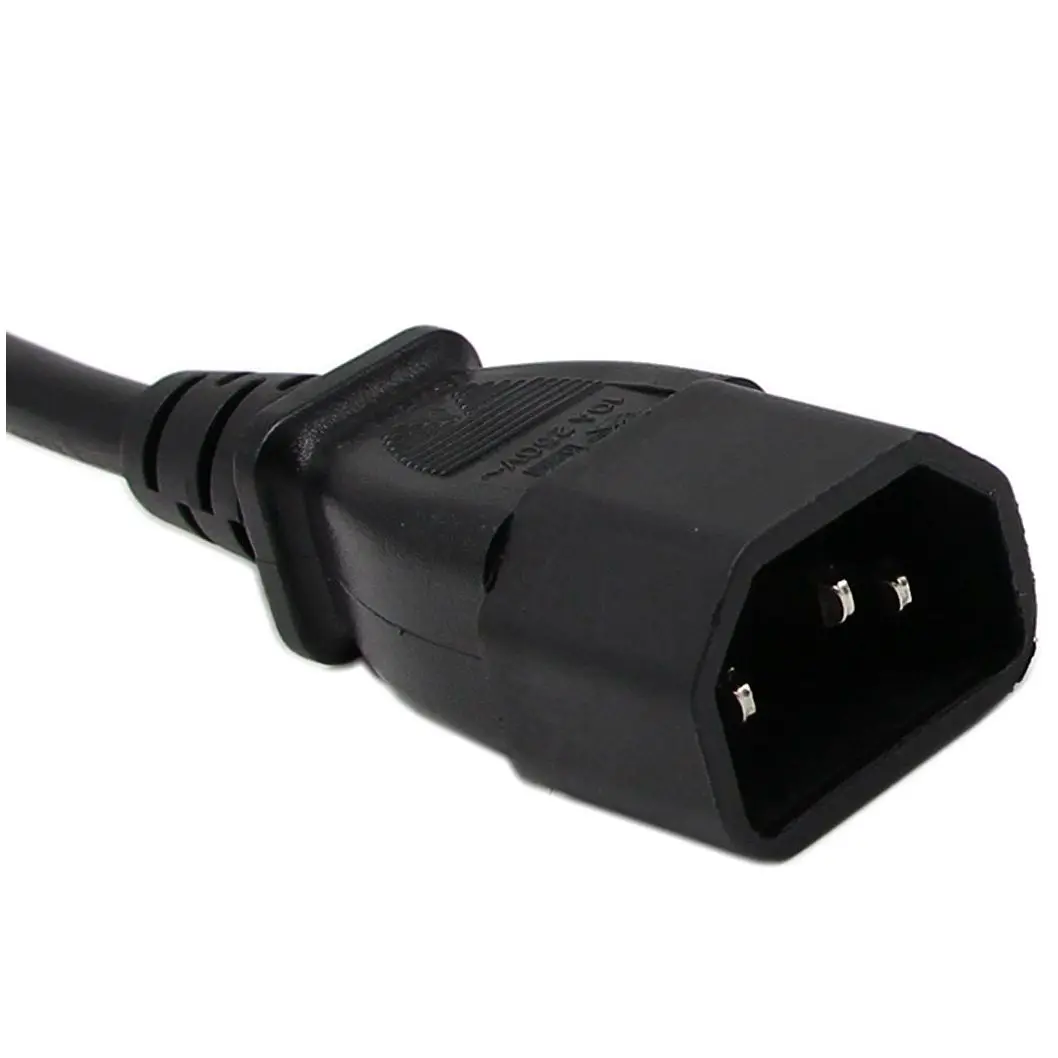 18 см IEC 320 90 градусов C13 3 Pin Female to C14 Male PDU удлинитель питания для компьютера LED HDTV