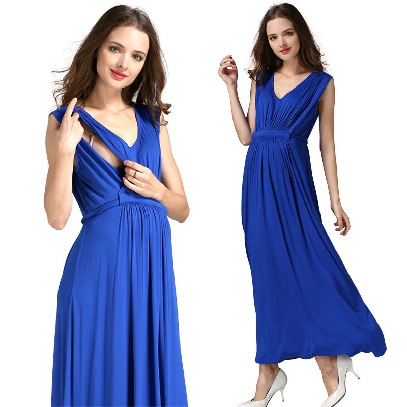 Эмоции Одежда для беременных и кормящих мам платье длинные платья женщин