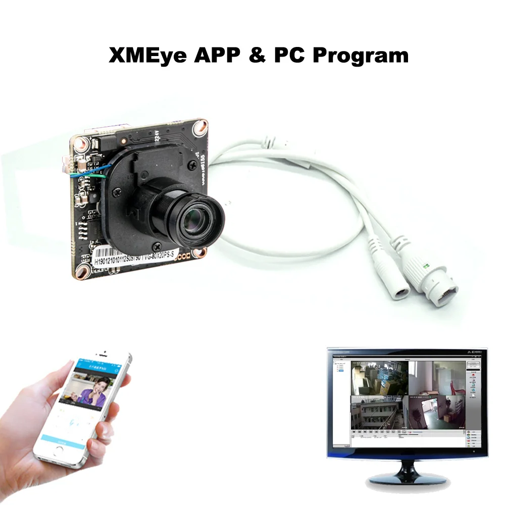 PoE камера IP 2.0MP 1080 P модуль наблюдения безопасности основная ip на панель сетевая