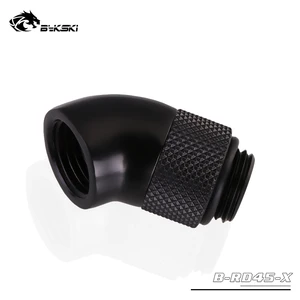 Переходник BYKSKI G14 дюйма, поворотный на 45 градусов, черный, золотой, серебристый, адаптеры охлаждения