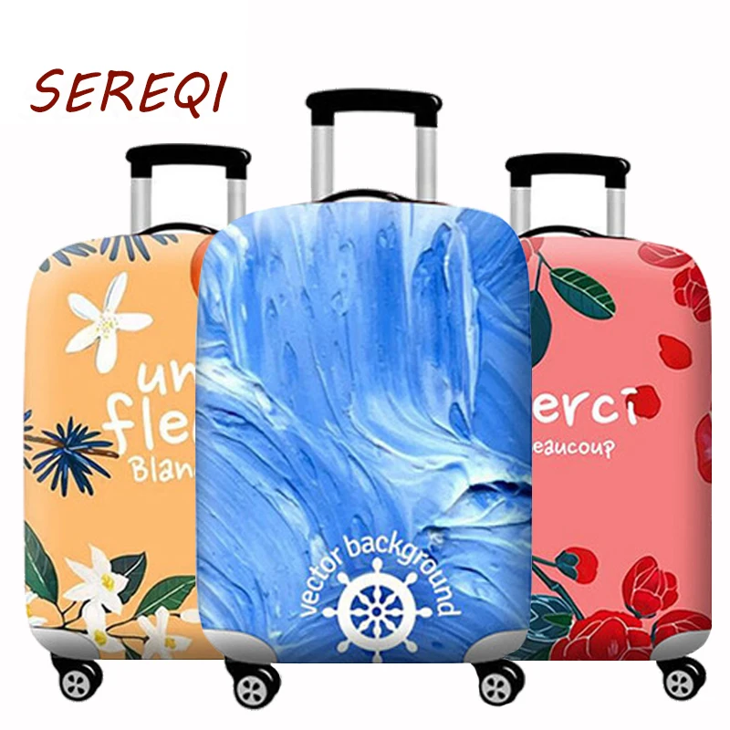 Fashion Elastic Fabric Luggage Protective Cover Suitable18-32 Inch Trolley Case Cover Suitcase Dust Cover Travel Accessories