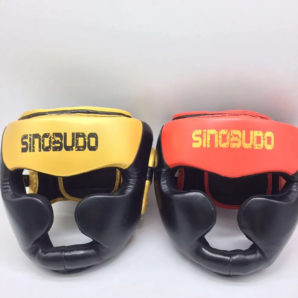SINOBUDO головное снаряжение закрытого типа для MMA бокса защитный шлем головы