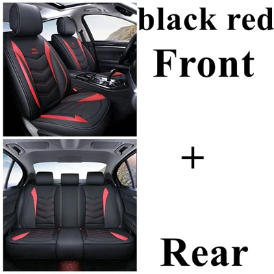 Чехол на Автокресло для JEEP Wrangler jk unlimited Rubicon Sahara Liberty Commander Compass Патриот Ренегат CHEROKEE Grand CHEROKEE - Название цвета: black red standard