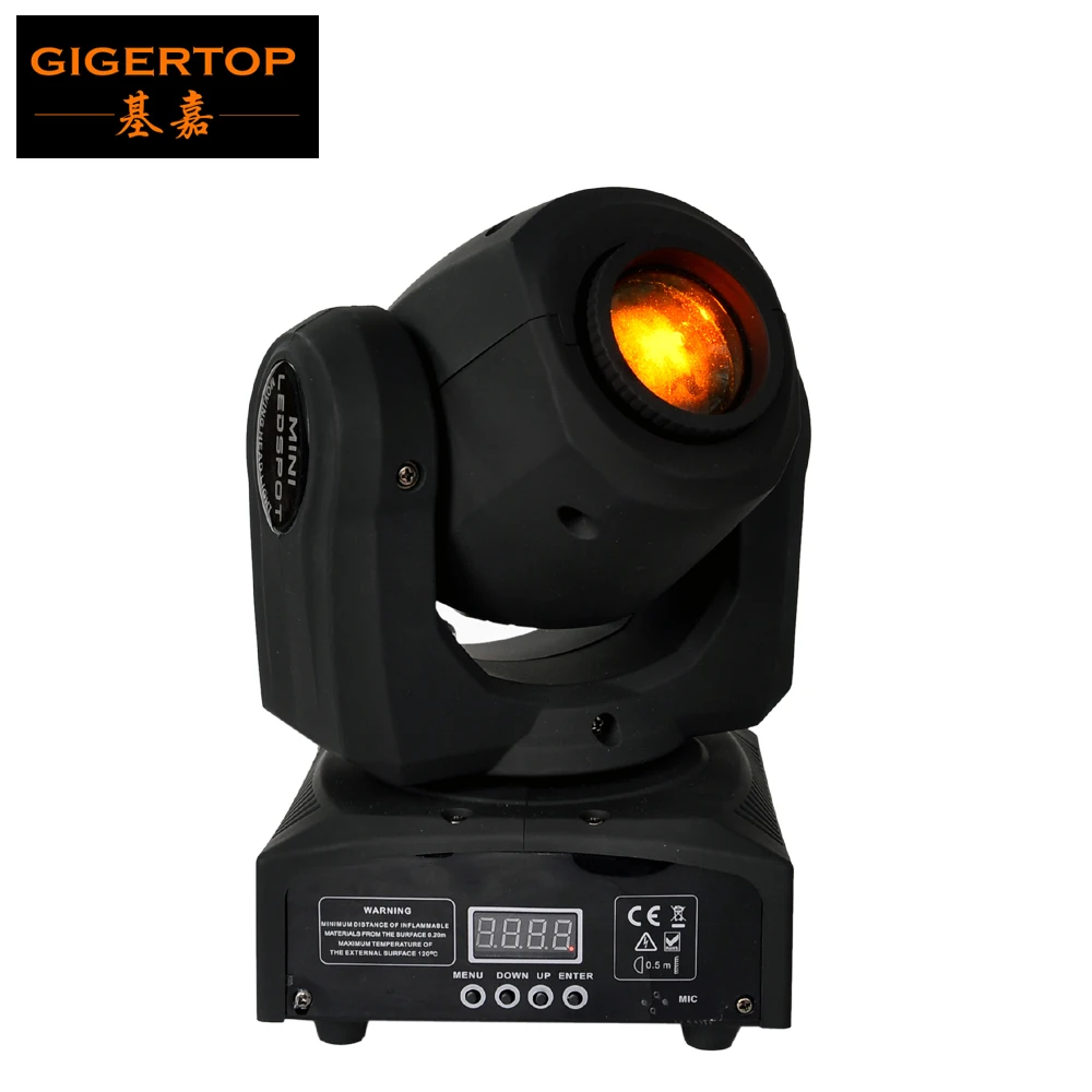 

Professional American DJ Stage Light CREE 10W Led Pocket Moving Head Spot LCD Display Rotating Color Gobo Wheel Manual Focus