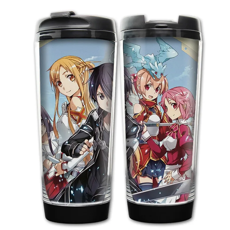 400 мл аниме SAO Sword Art Online дизайнерская пластиковая бутылка для воды посуда напитков