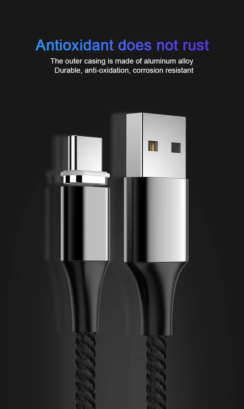 5А Магнитный USB кабель для быстрой зарядки usb type C кабель Micro USB 8Pin кабель для Iphone X USB шнур поддержка huawei супер быстрая зарядка
