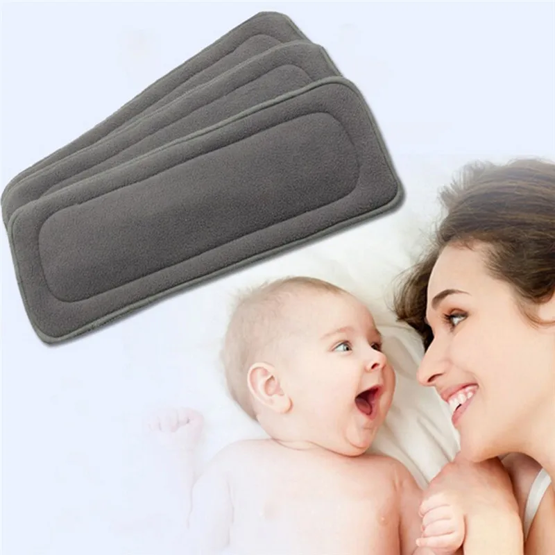 1 шт Многоразовые Детские Подгузники моющиеся 4 слоя хлопчатобумажной ткани