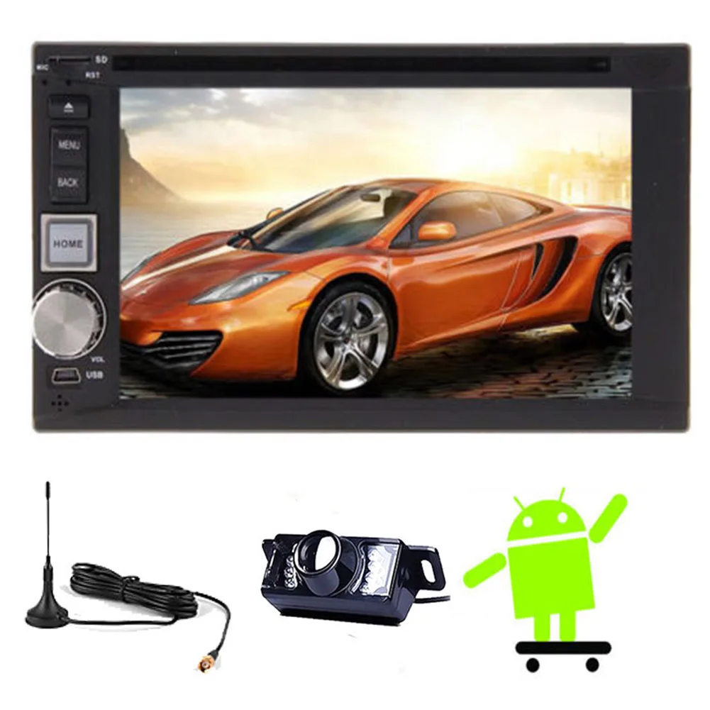 В Тире GPS Стерео Радио Камеры ПК Система Wi Fi 6.2 &quotOBD2 Android 5.1 Автомобильный DVD 1080 P