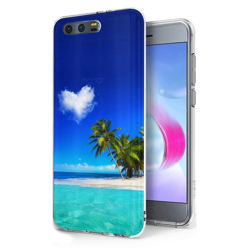 ТПУ для huawei P9lite/P8 Lite 2017 Y5ii/Y6 II Compact/Honor P Smart/P10 Красочные мягкий чехол Fundas A136 |