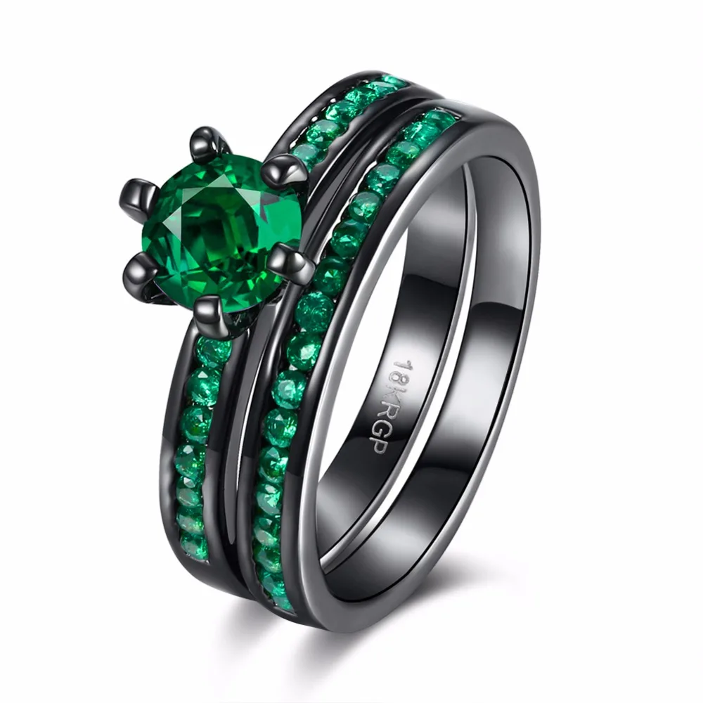 Фенски Новый Мода Jewelry 4 цвета выбрать Комбинации Кольца черный пистолет с