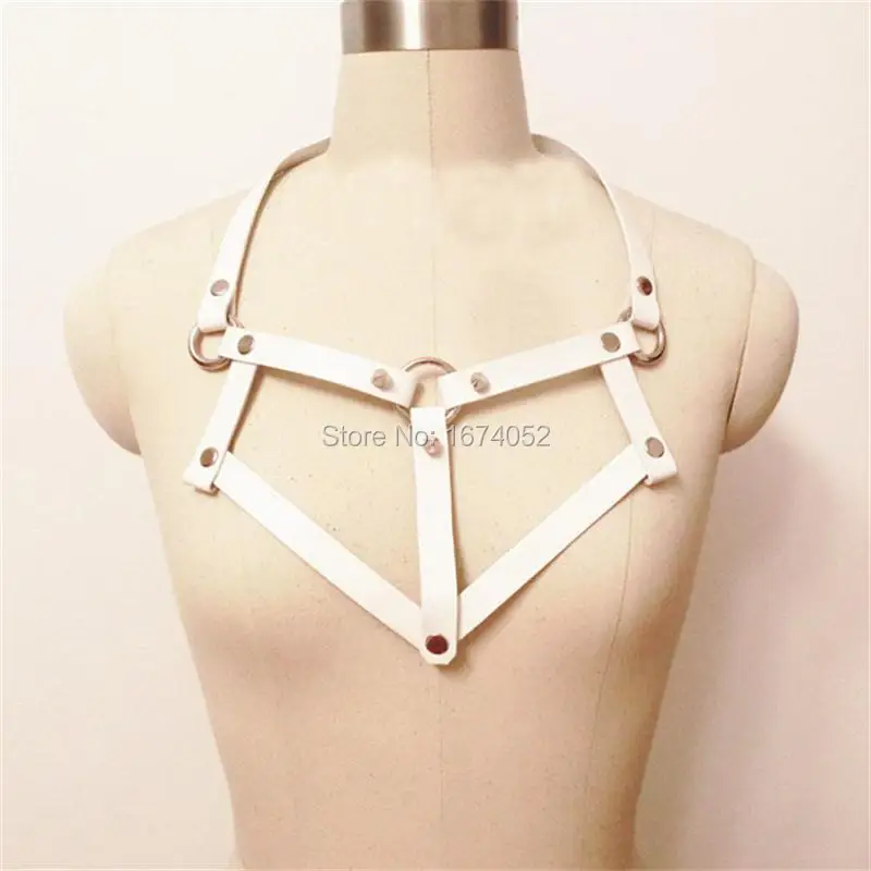 Панк Harajuku Kawaii Готический кожаный воротник ручной работы ожерелье бондаж|leather