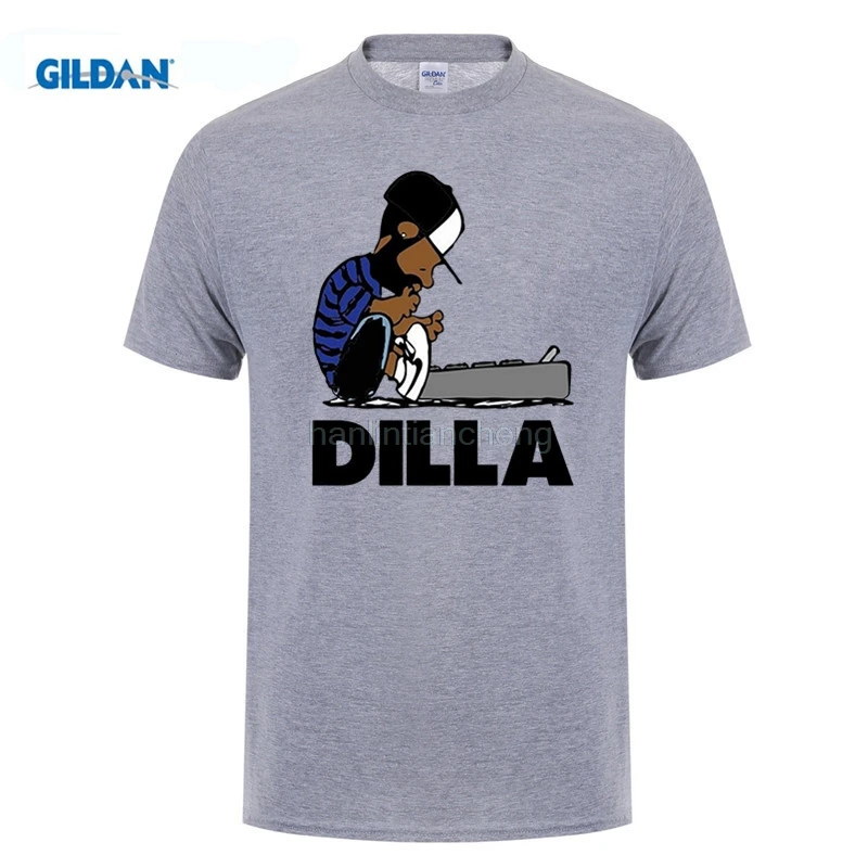 GILDAN Dilla Schroeder футболка Charlie Brown Jay Dee J хип хоп пончики MF DOOM хлопковая Футболка с