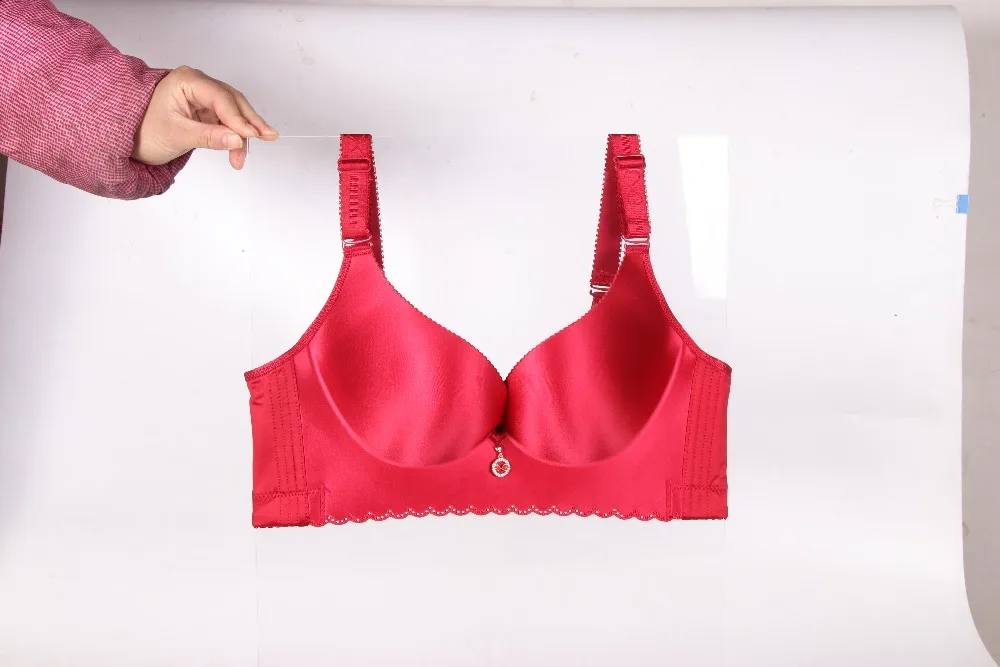 Women Push Up Seamless Thin Cup Bras C D E 44 46 48 50 Size Wire Free Bra Brassiere Plus Size Sexy Lady Lingerie Female Bralette