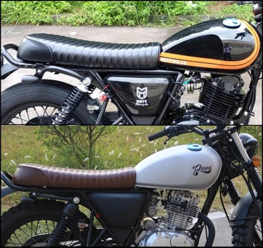 Мотоцикл Кафе Racer сиденье для ручной работы BRAT Англия MUTT Винтаж на заказ