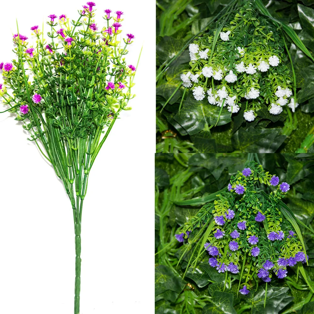 Новинка 1 ветка Маленькие искусственные растения трава цветы пластиковые