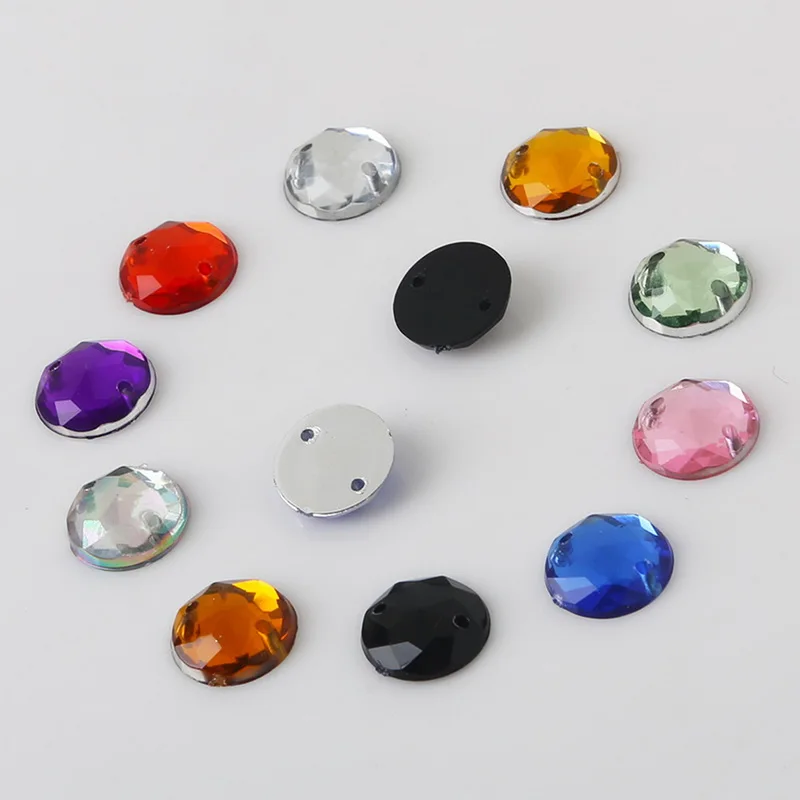 Новое поступление! Круглый акриловый рожок с двумя отверстиями 6/12 мм | Украшения