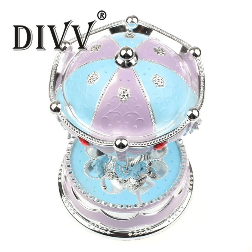 Удобная Подарочная Музыкальная Коробка 2019 Новый Веселая карусель музыкальная