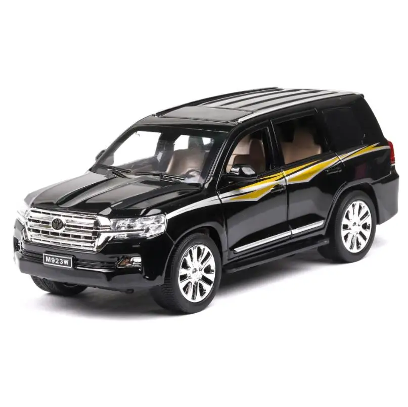 1/24 Diecasts & Toy транспортные средства LAND CRUISER модель автомобиля звук и светильник