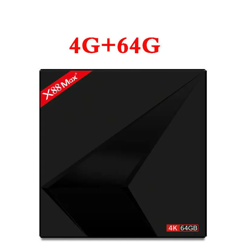 4 Гб ram 64 Гб rom X88 Max Plus 4K Smart Android 9,0 tv BOX 2,4G/5G Dual Wifi BT type-c 4GB32GB X88 MAX медиаплеер телеприставка - Цвет: 4G64G
