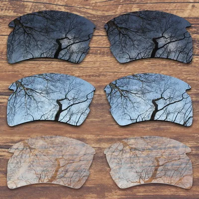 Black.Silver.Clear ToughAsNails поляризованные Сменные линзы для солнцезащитных очков Оукли Flak 2,0 XL(только линзы)-несколько вариантов - Цвет линз: Black.Silver.Clear