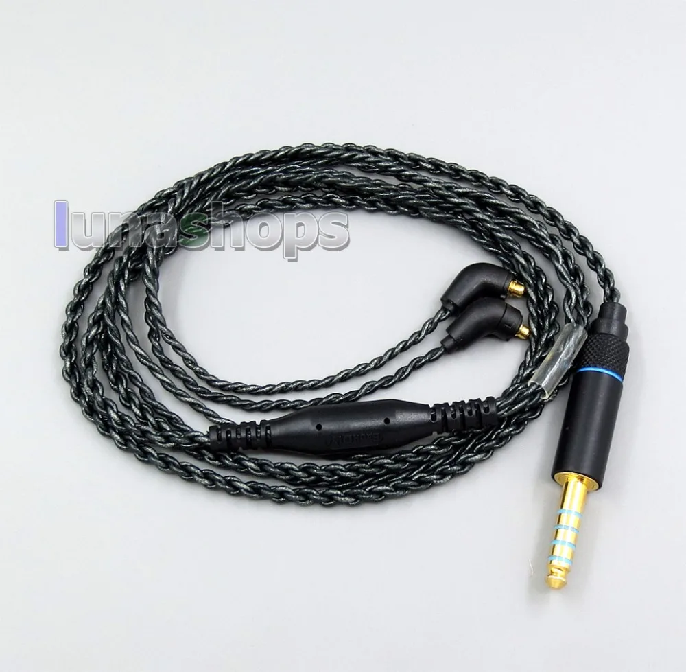 LN006057 45ohm 3 5 мм 2 сбалансированный и серебристой основой кабель наушников для Etymotic