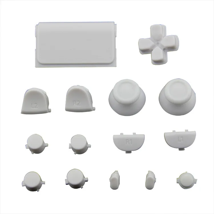 Полный набор однотонных Thumbstick R2 L2 R1 L1 кнопка включения ABXY Mod для PS4 Playstation 4
