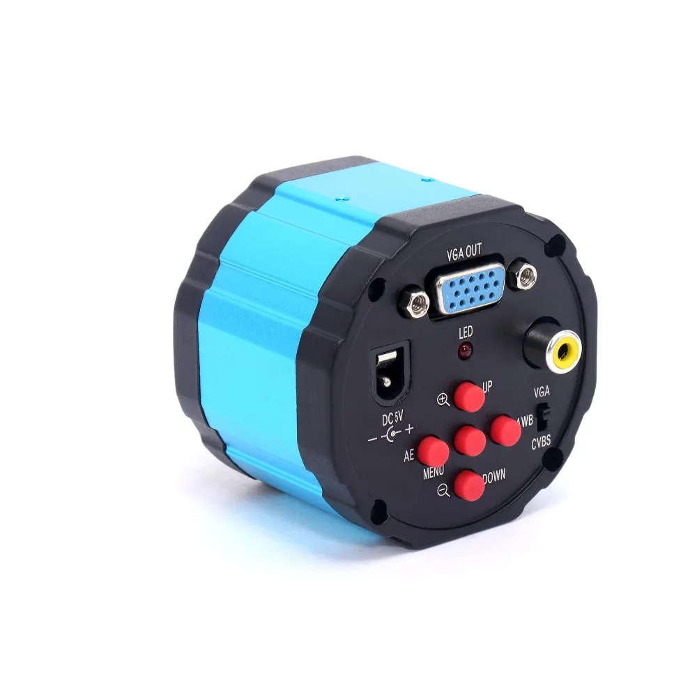 2.0mp VGA AV промышленный микроскоп Камера c-креплением видео Регистраторы 144 LED |