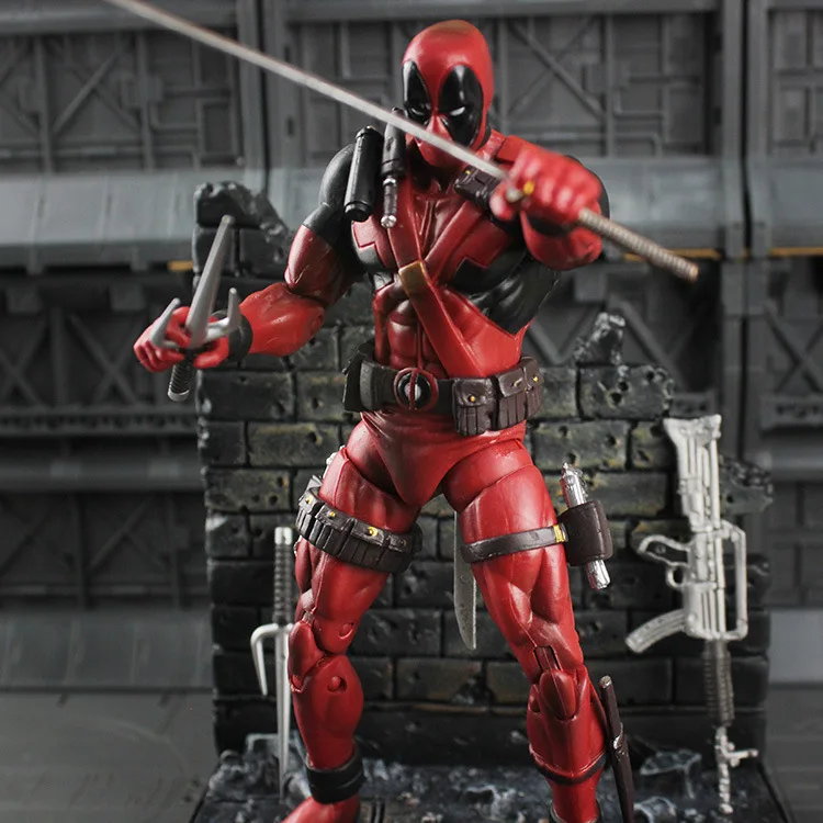Фильм Figura 18 см супер герой X-men Дэдпул экшен-фигурка из ПВХ Da Collezione модель игрушки |