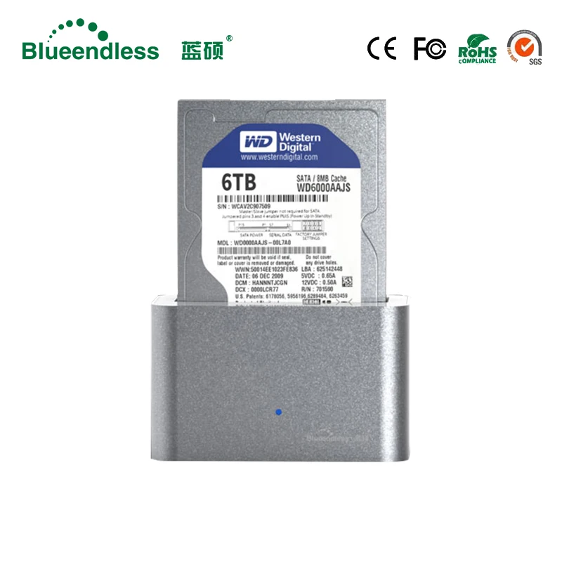 Алюминий Hdd док станция для Box 3 5 &quotSata Usb Тип C 0 Металл чтения детей возрастом 1 6 ТБ