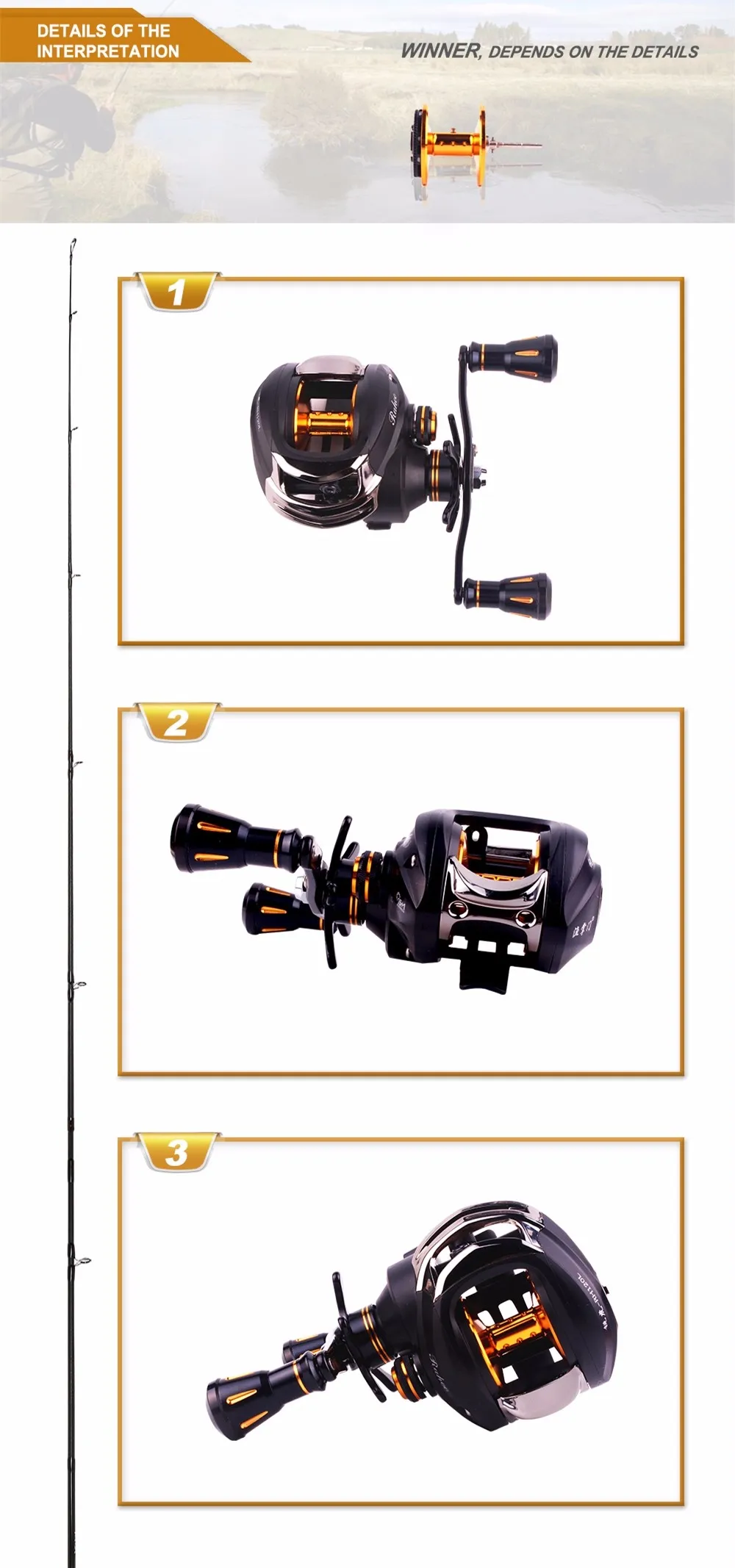 Mavllos большой Профиля Baitcasting Reel левой и правой руки 16BB 6.3: 1 Наживка литья Катушка морской Алюминий глубокий "песочные часы" Рыбалка катушка